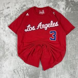 Adidas Los Angeles Clippers Shirt Mens M Red Chris Paul Lob City